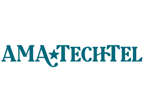 AMA Techtel logo — custom brand identity designed by Monsoon