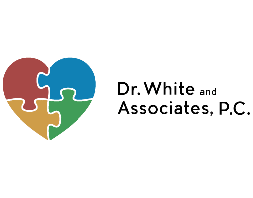 Home 33 Dr. White and Associates, P.C. full-color logo — Lubbock Counseling Website designed by Monsoon